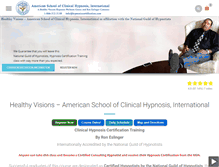 Tablet Screenshot of hypnosiscertification.com